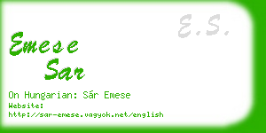 emese sar business card